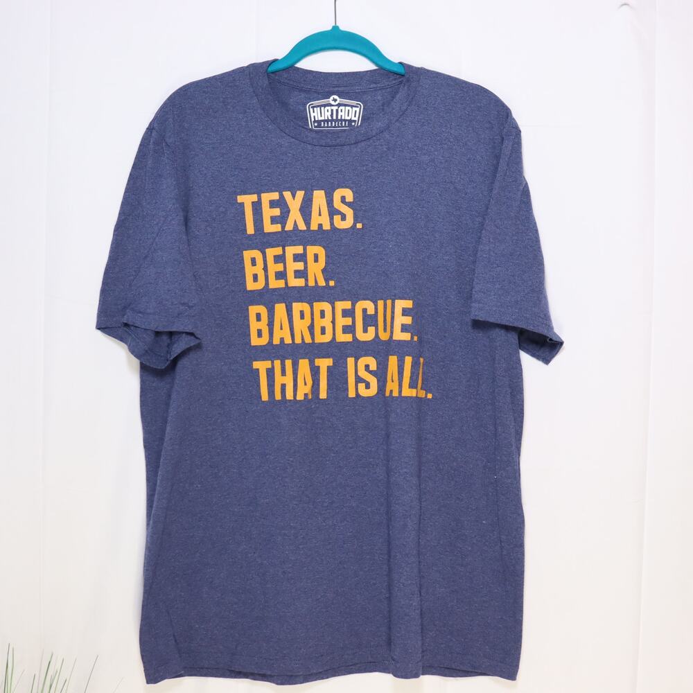 Hurtado Barbecue Texas‎ Beer BBQ Graphic Tee XL